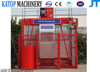 construction hoist with 2t load per cage double cage type