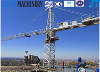 Install service of 16t load tower crane QTZ125(7040) from China