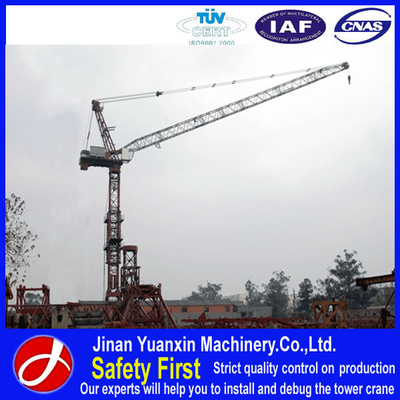 China crane supplier QTD125 luffing jib tower crane price