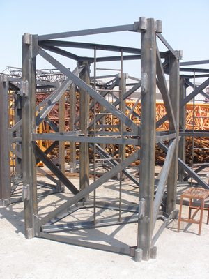 square steel tube mast section for tower crane