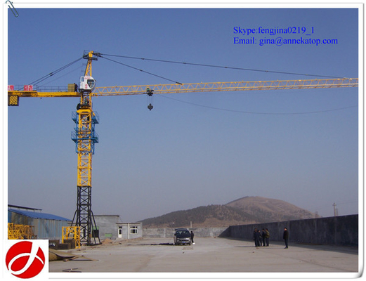 60m long jib length 8t QTZ80-6010 construction site tower crane