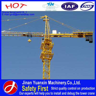 16t load 7040 fixed building tower crane for export