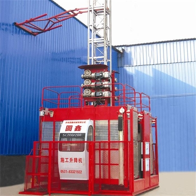 2t load double cage construction elevator