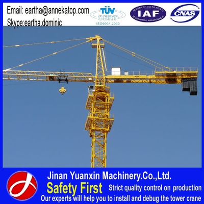 CE approved 1~8t load QTZ6010 building tower crane