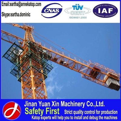 1~8t load 45m high QTZ6010 building tower crane