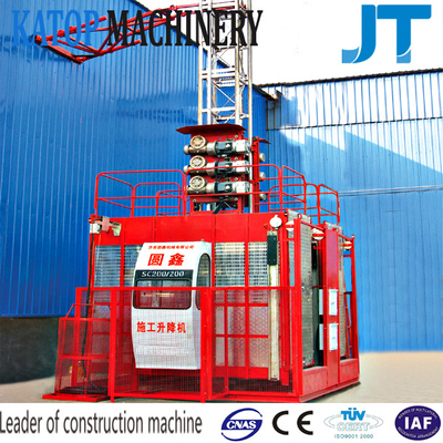 Power- frequency high work effiency SC200/200 construction hoist