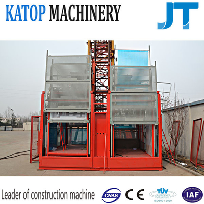 Variable- frequency two cages SC200/200 construction hoist for korea