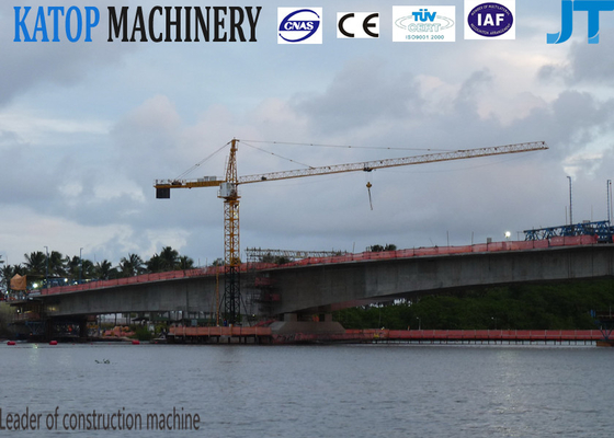 QTZ160 TC6515 China model 50m height strong tower crane with 10t load
