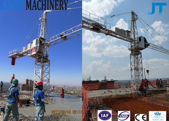 QTZ160 TC6515 China tower crane with 10t load 50m high for build