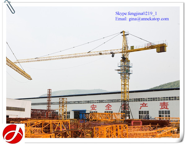 Installation support 16t  QTZ125(7040) construction site tower crane for building