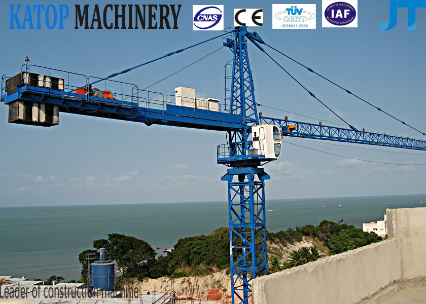 New design  fixed type 8t QTZ100(6010) Tower Crane for building
