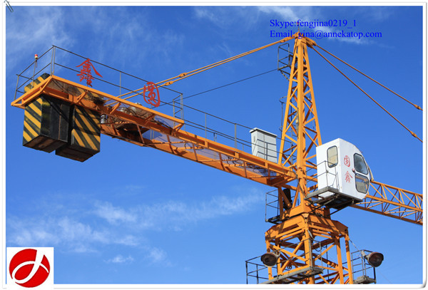 china made competitive price QTZ80-5610 fixed tower crane for construction